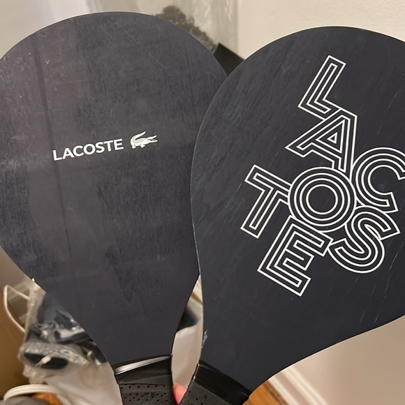 COPY - Lacoste beach racquet set pickleball / paddle ball with carrying bag USED - Picture 6 of 6